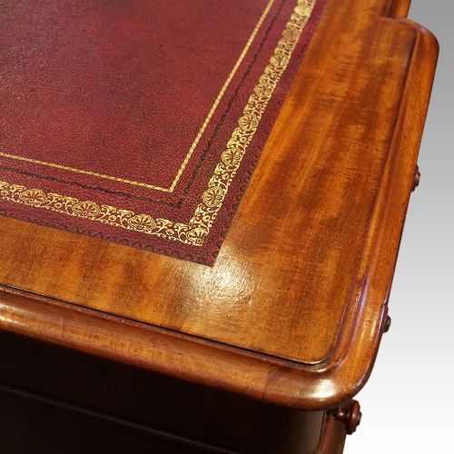 fig 7. Victorian pedestal desk