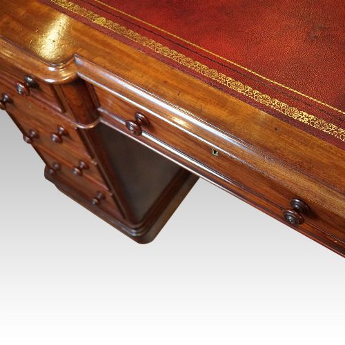 fig 8. Victorian pedestal desk