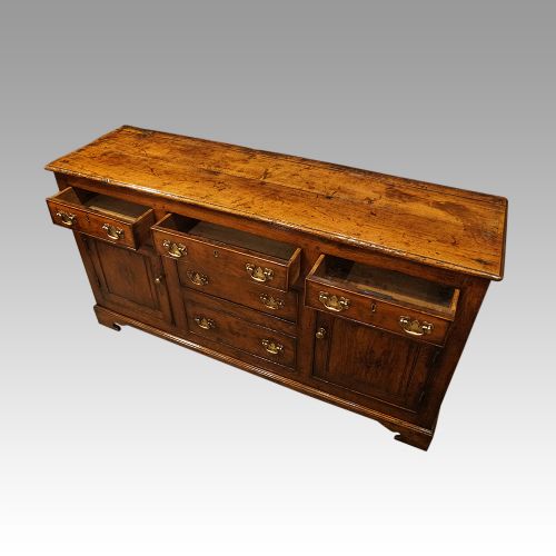 fig 3. Georgian oak dresser cupboard base