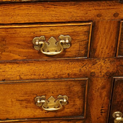 fig 6. Georgian oak dresser cupboard base