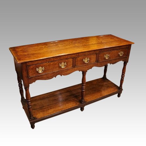 fig 1. Antique oak dresser base