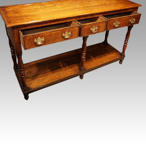 fig 3. Antique oak dresser base