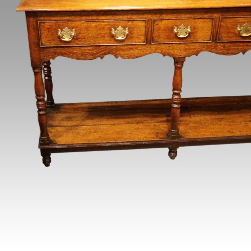 fig 4. Antique oak dresser base