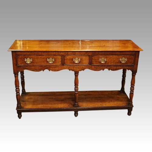 fig 6. Antique oak dresser base