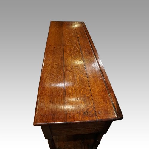 fig 8. Antique oak dresser base