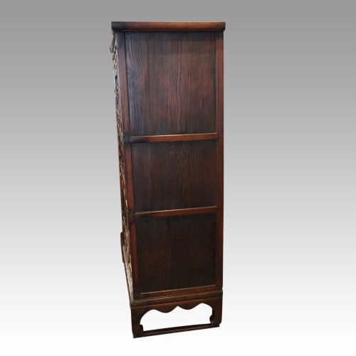 fig 1. Antique Korean Burr Elm cabinet