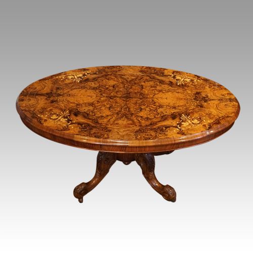 Victorian Inlaid Walnut Coffee Table