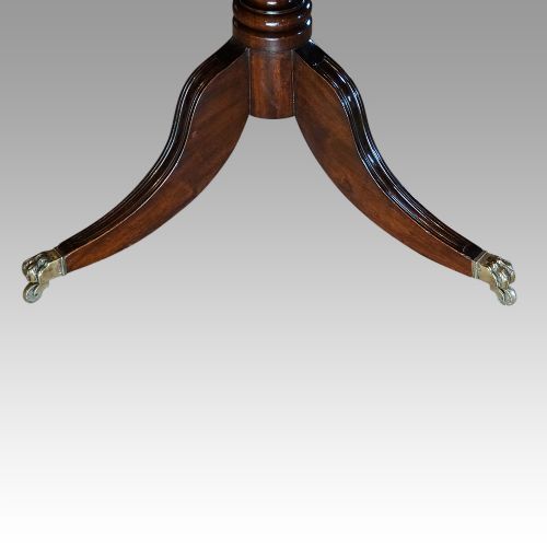 fig 1. George V mahogany 3 pedestal dining table