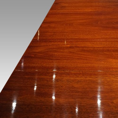 fig 2. George V mahogany 3 pedestal dining table