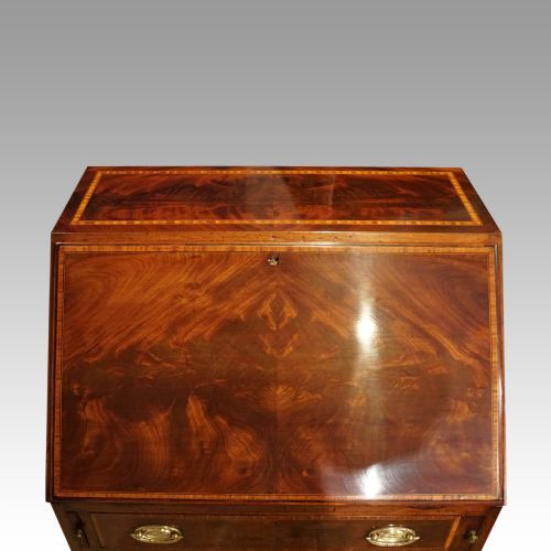 fig 7. Edwardian Inlaid Mahogany Bureau