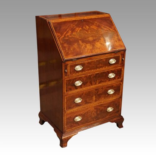 Edwardian Inlaid Mahogany Bureau
