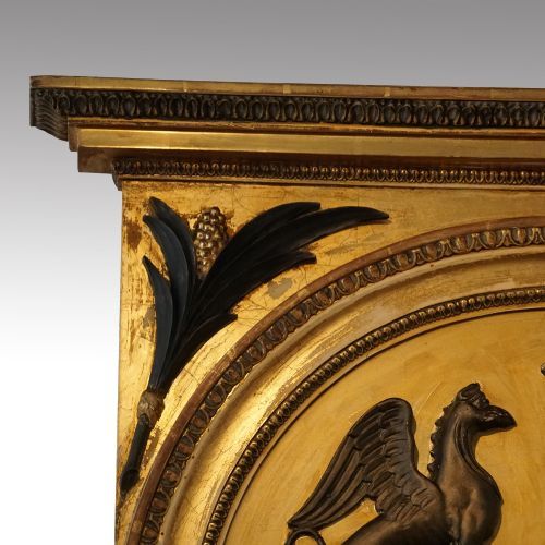 fig 4. 19thc. Swedish Gilt pier mirror