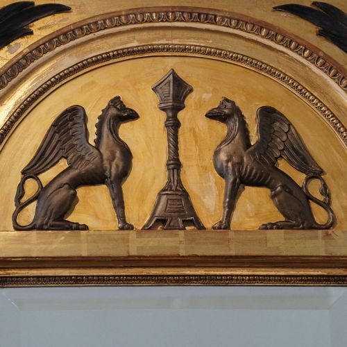 fig 7. 19thc. Swedish Gilt pier mirror