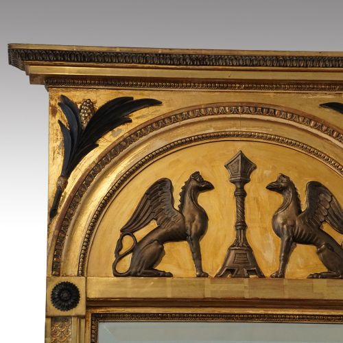 fig 9. 19thc. Swedish Gilt pier mirror