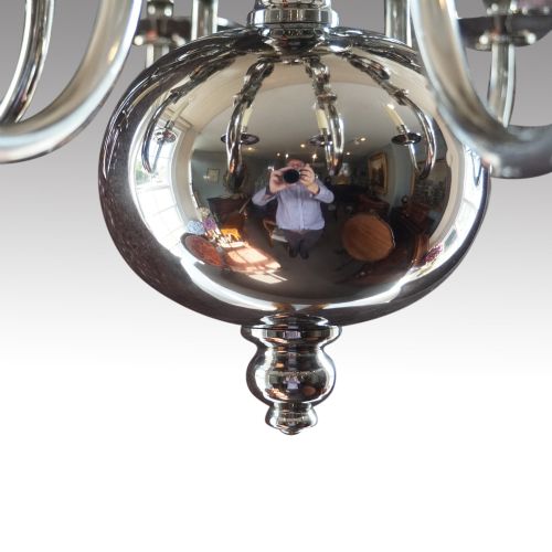 fig 3. Georgian style silver plated chandelier