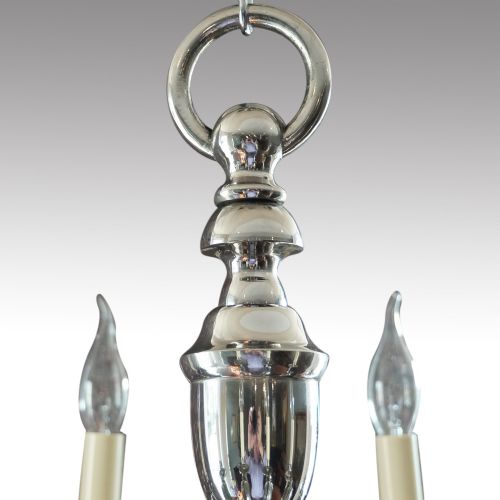 fig 4. Georgian style silver plated chandelier