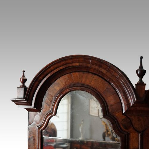 fig 1. George I double dome walnut bureau bookcase