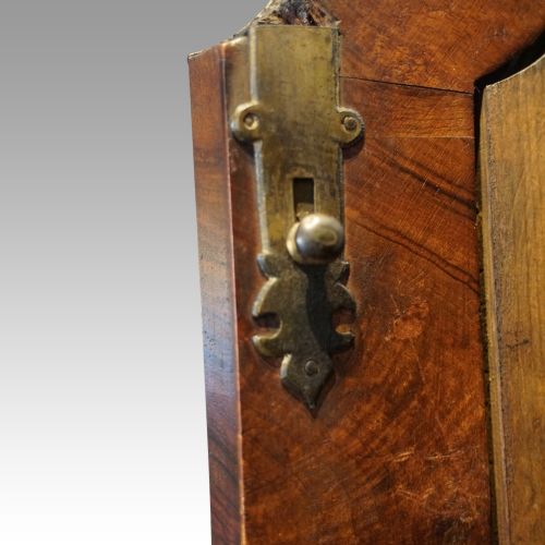 fig 3. George I double dome walnut bureau bookcase