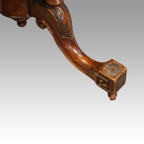 fig 3. Victorian demi-lune card table