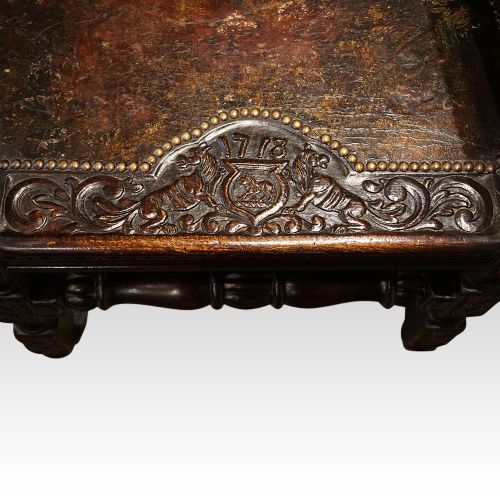 fig 5. Antique carved oak throne chair
