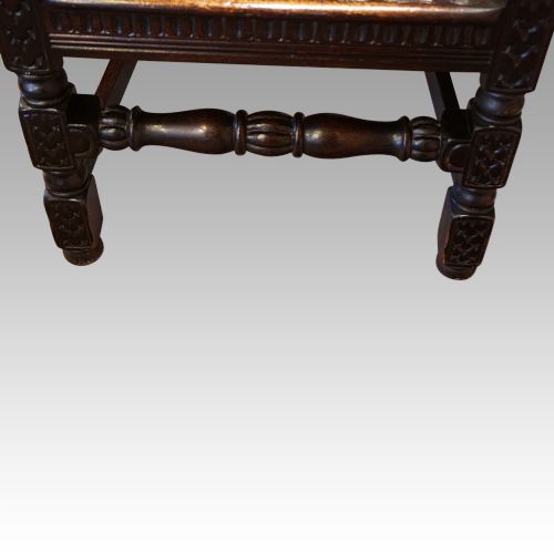fig 7. Antique carved oak throne chair