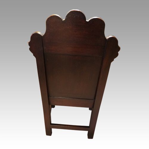 fig 9. Antique carved oak throne chair