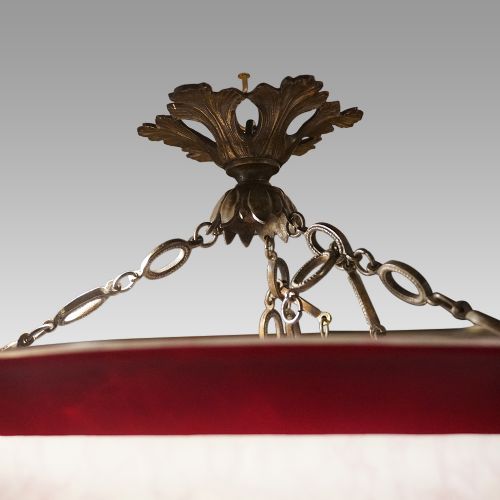 fig 1. Edwardian cameo glass hanging ceiling fitting
