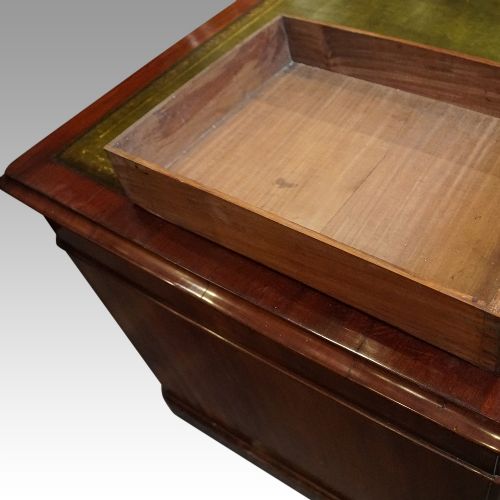 fig 4. Victorian mahogany pedestal desk