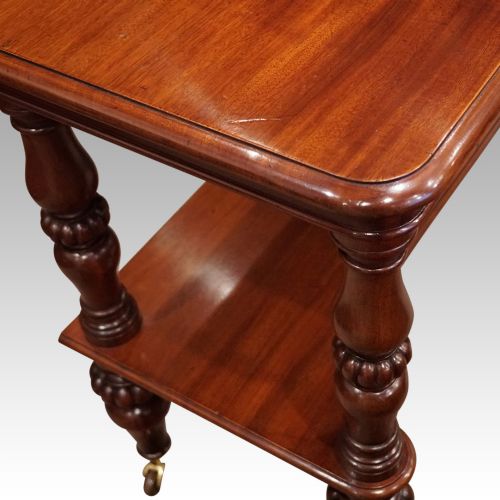 fig 4. Victorian mahogany 2 tier dumb waiter