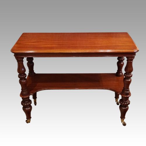 Victorian Mahogany 2 Tier Dumb Waiter