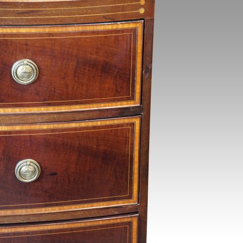 fig 3. George III inlaid bow front chest
