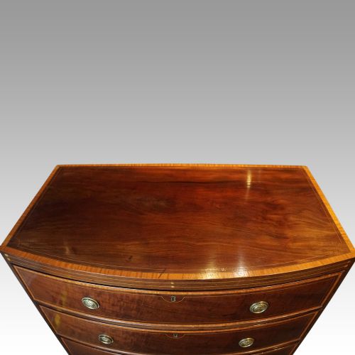 fig 7. George III inlaid bow front chest
