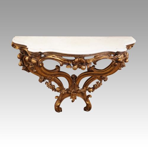 Antique Gilt Console Table