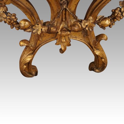 fig 1. Antique gilt console table