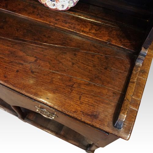fig 5. Antique oak pot board dresser
