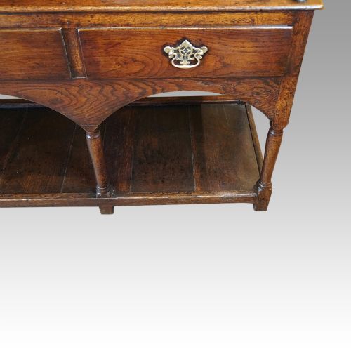 fig 7. Antique oak pot board dresser