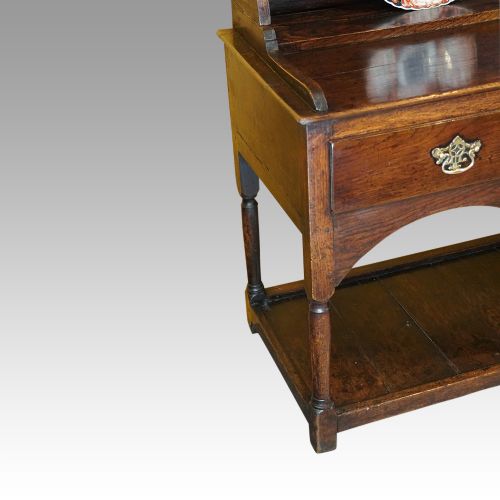 fig 8. Antique oak pot board dresser