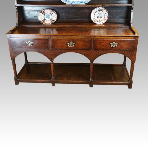 fig 9. Antique oak pot board dresser