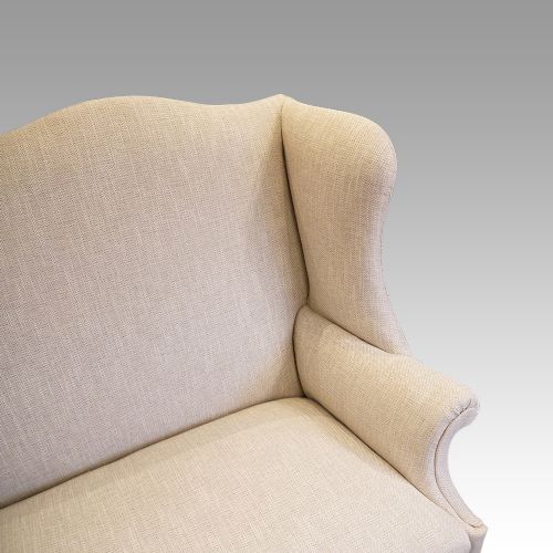 fig 1. Edwardian mahogany wingback settee
