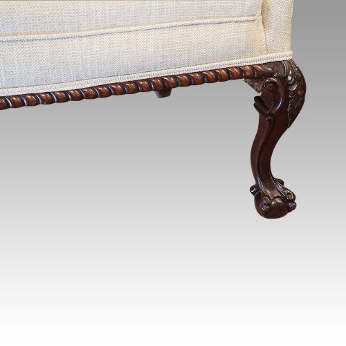 fig 4. Edwardian mahogany wingback settee
