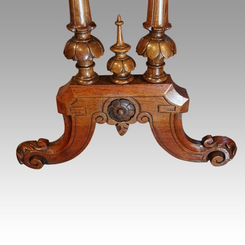 fig 2. Victorian walnut games worktable