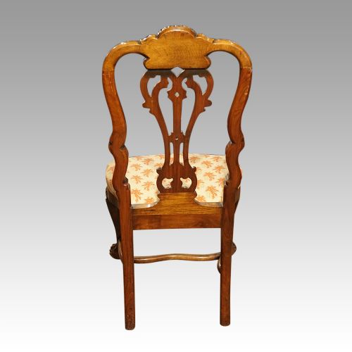 fig 4. Pair of walnut side chairs manner of Daniel Marot