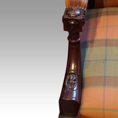 fig 1. Pair of Victorian mahogany easy chairs