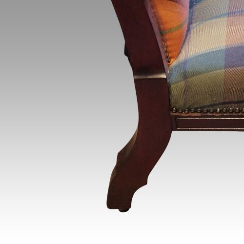 fig 2. Pair of Victorian mahogany easy chairs