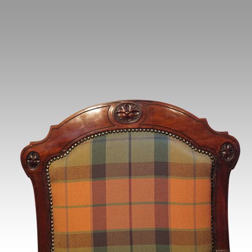 fig 3. Pair of Victorian mahogany easy chairs
