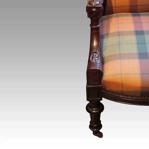 fig 5. Pair of Victorian mahogany easy chairs
