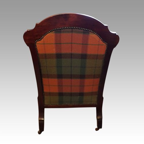 fig 7. Pair of Victorian mahogany easy chairs