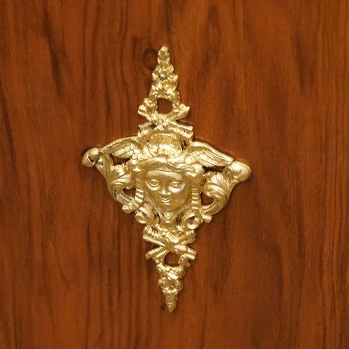 fig 2. Pair of Victorian floral marquetry walnut pier cabinets