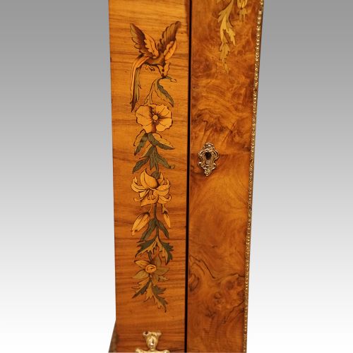 fig 9. Pair of Victorian floral marquetry walnut pier cabinets