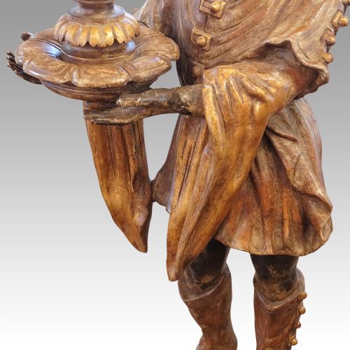 fig 7. Large pair of Venetian Walnut candelabra